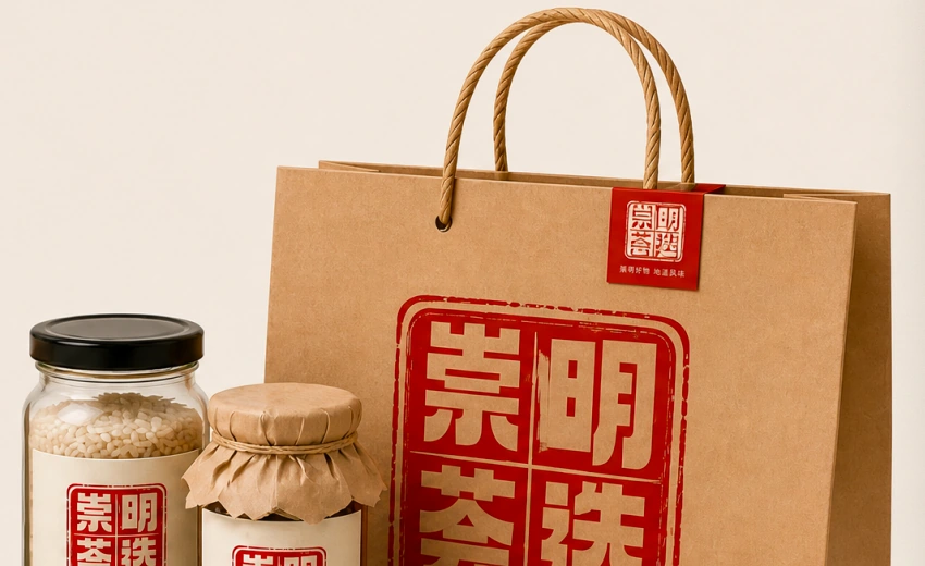 崇明荟选品牌标识、包装与礼赠物料系统
